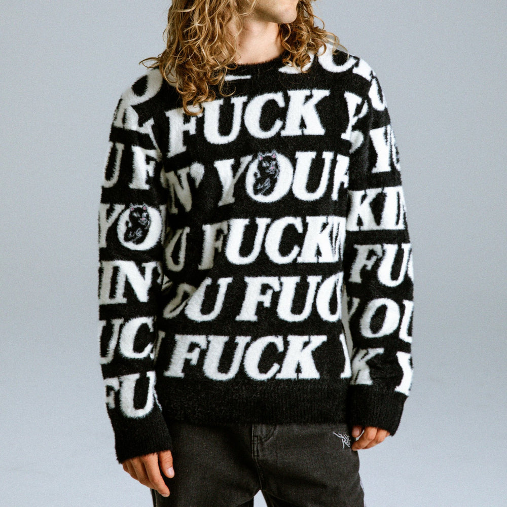 Ripndip Online | Fuckin Fuck Mohair Sweater (Black)