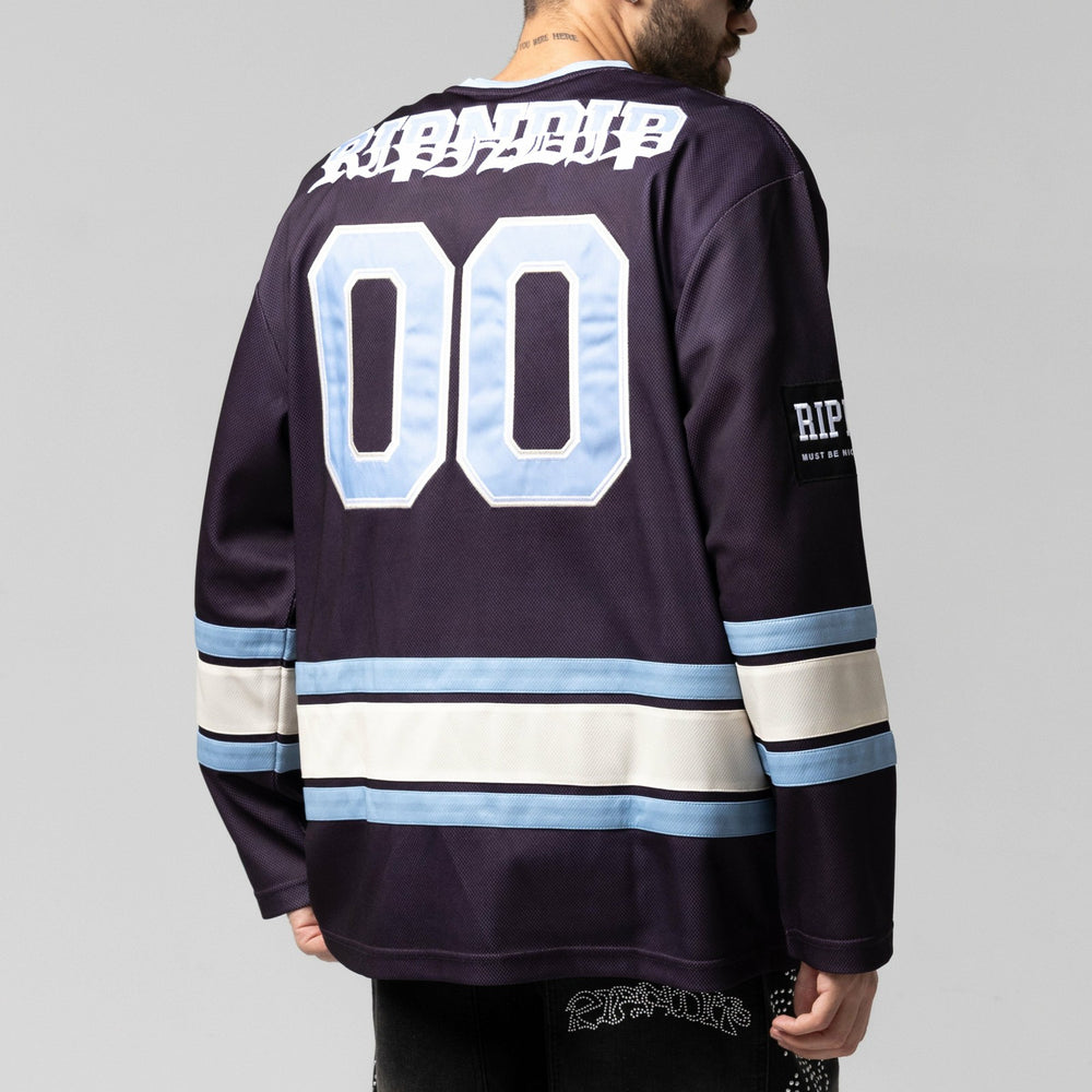 Ripndip Sale | No Days Off Hockey Jersey (Plum)