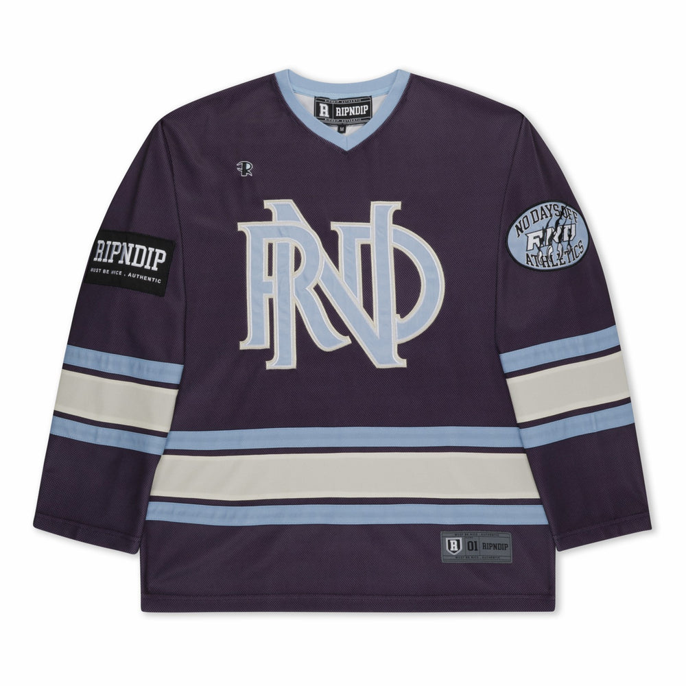 Ripndip Sale | No Days Off Hockey Jersey (Plum)