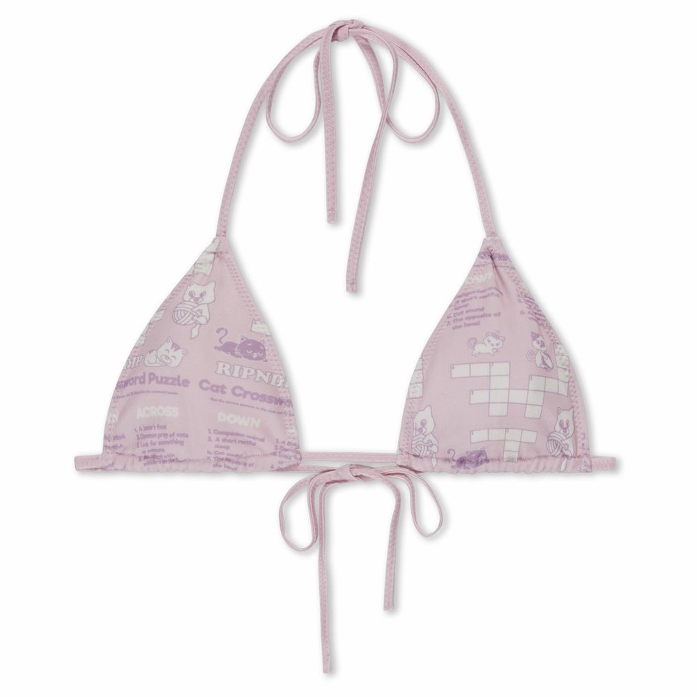 Ripndip Online Shop | Crossword 2PC Bikini Set (Pink)