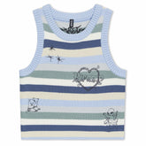 Ripndip Outlets | Westside Crochet Crop Tank (Powder Blue)