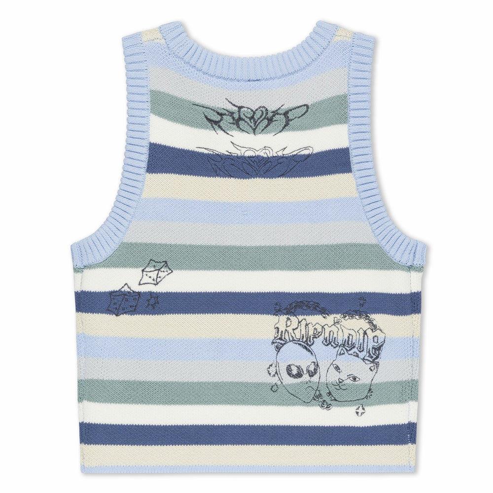 Ripndip Outlets | Westside Crochet Crop Tank (Powder Blue)