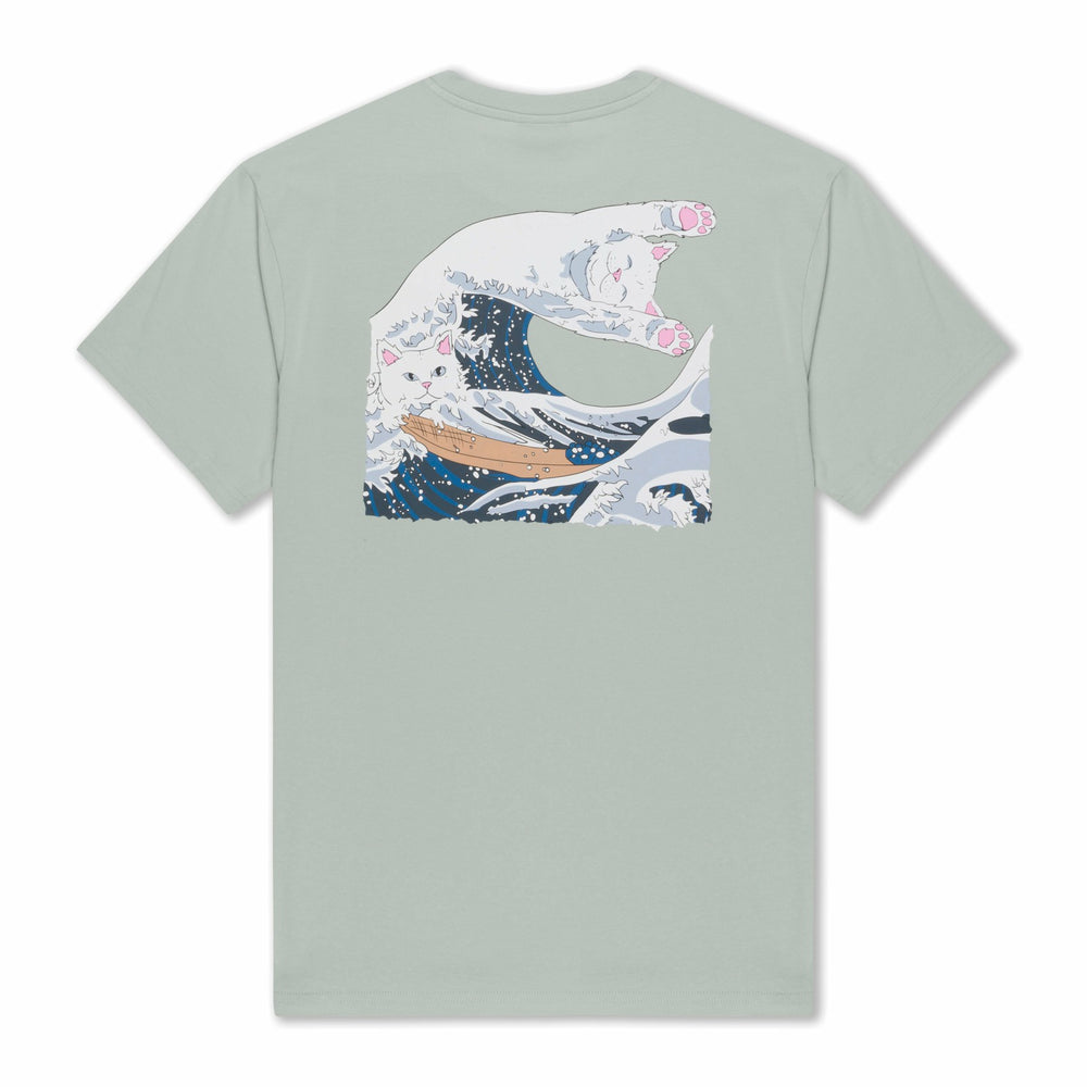 Ripndip Online Shop | Great Wave Tee (Sage Grey)