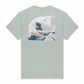 Ripndip Online Shop | Great Wave Tee (Sage Grey)