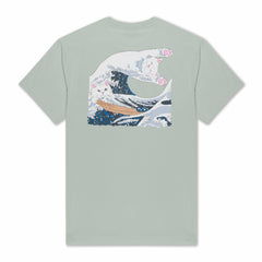 Ripndip Online Shop | Great Wave Tee (Sage Grey)