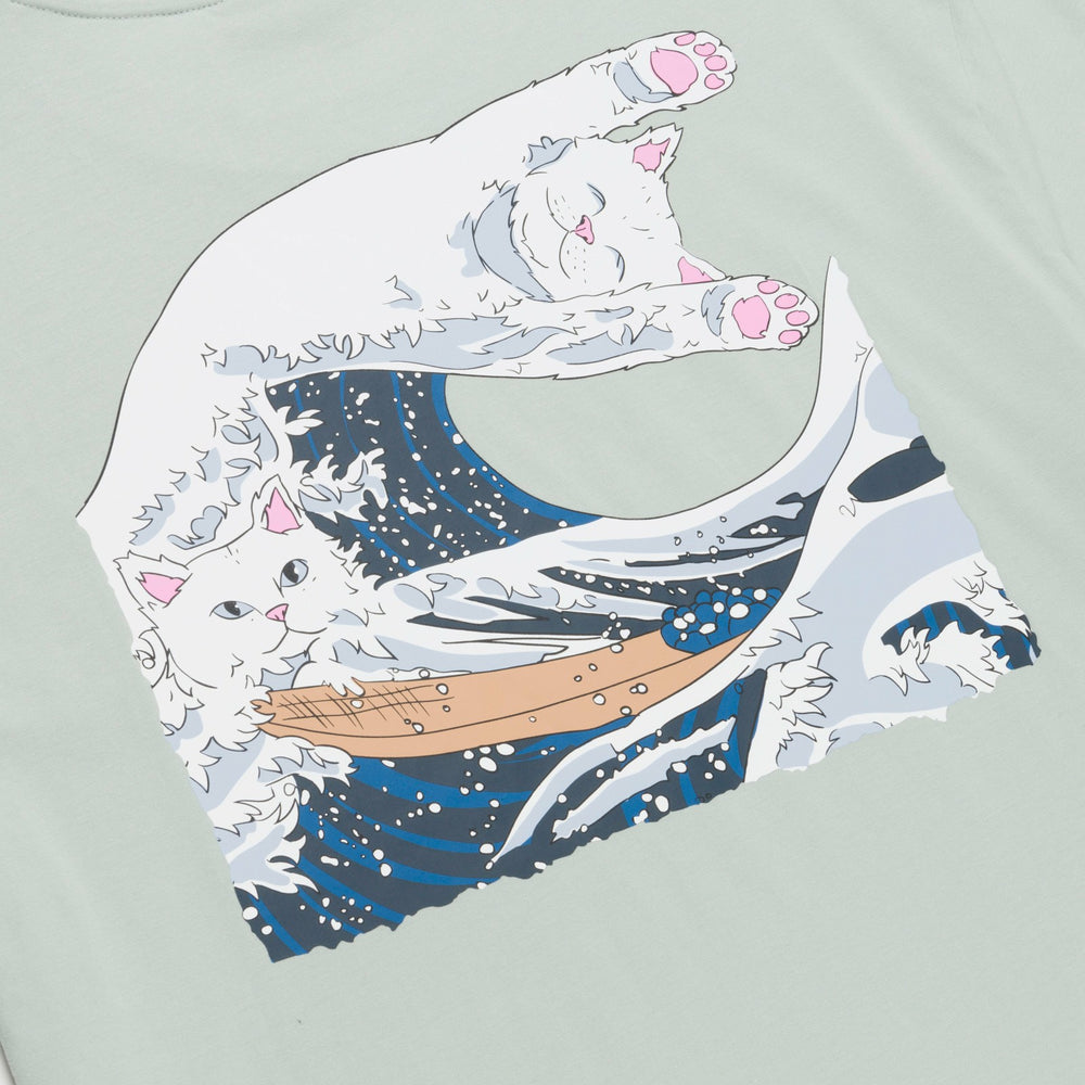 Ripndip Online Shop | Great Wave Tee (Sage Grey)