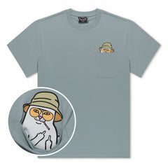 Ripndip Discount | Nermal S Thompson Pocket Tee (Silver Blue)