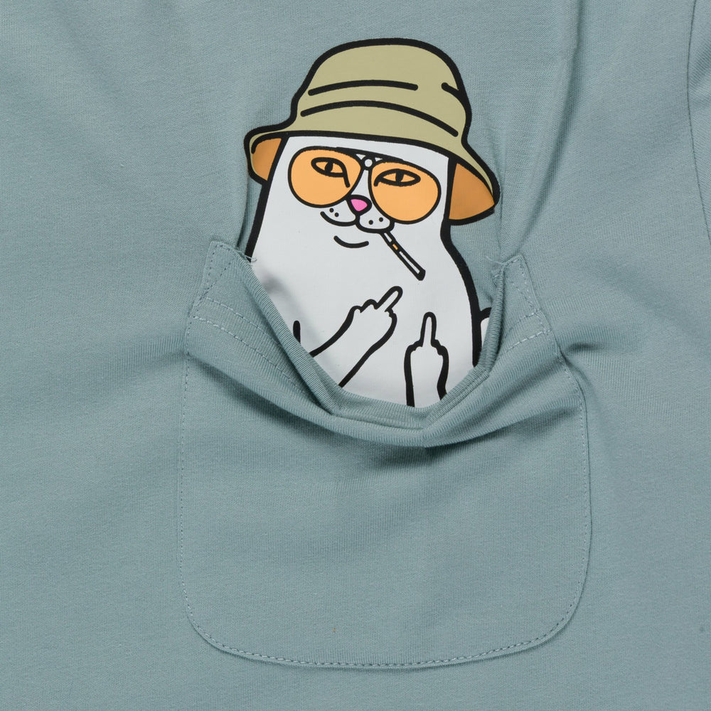 Ripndip Discount | Nermal S Thompson Pocket Tee (Silver Blue)
