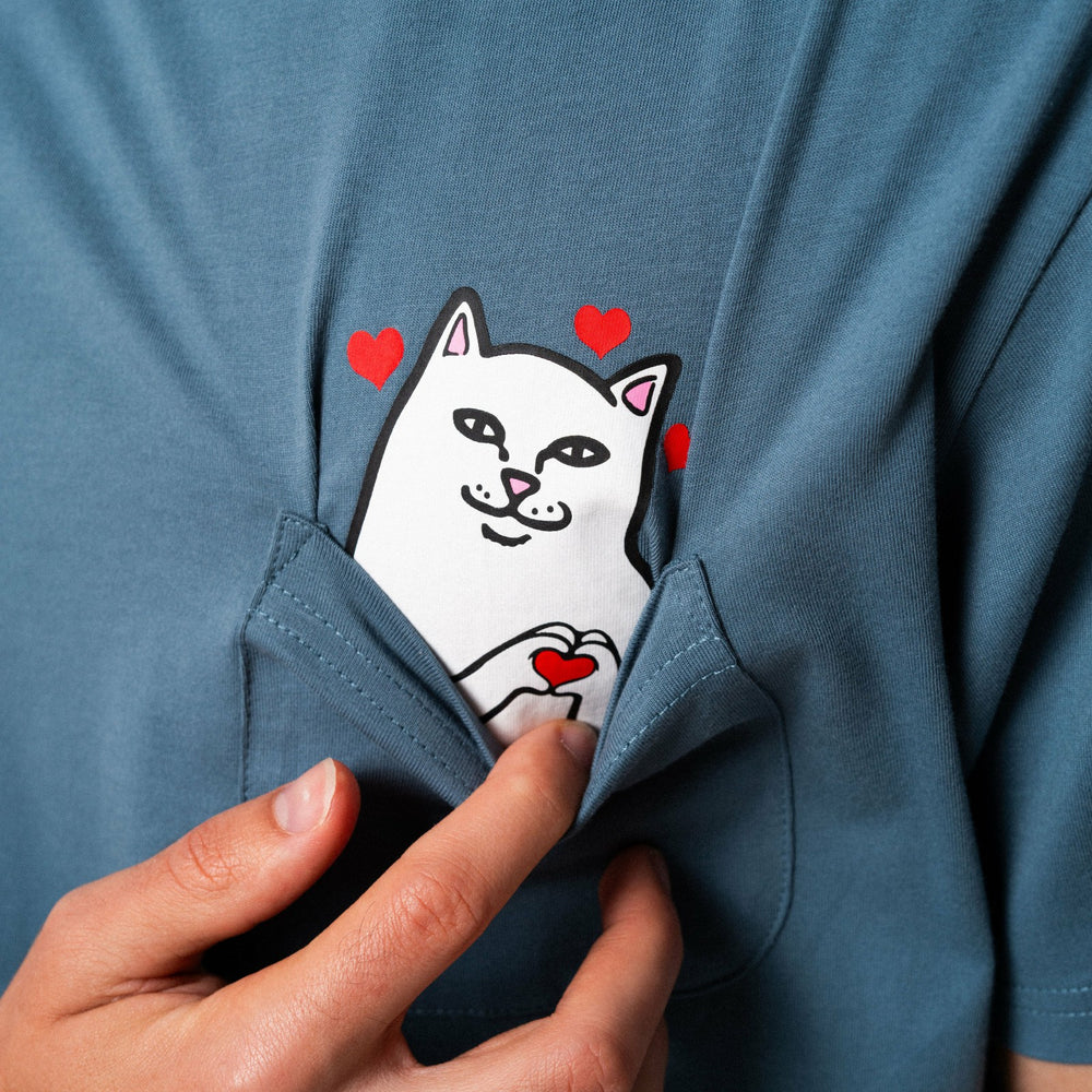 Ripndip Outlets | Nermal Loves Pocket Tee (Slate)