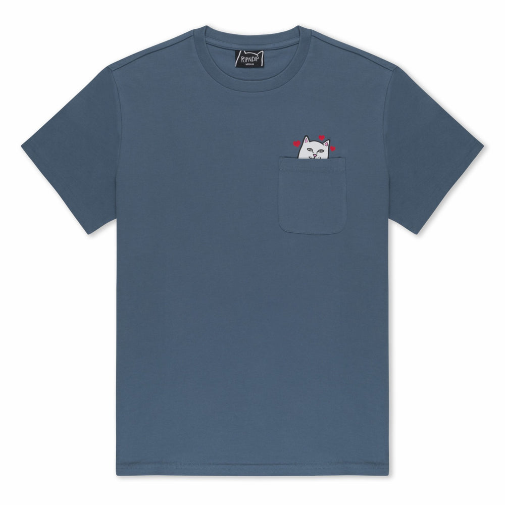 Ripndip Outlets | Nermal Loves Pocket Tee (Slate)