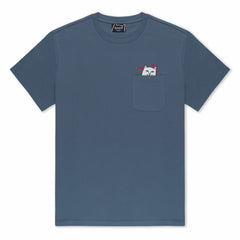 Ripndip Outlets | Nermal Loves Pocket Tee (Slate)