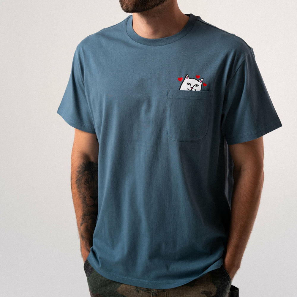 Ripndip Outlets | Nermal Loves Pocket Tee (Slate)