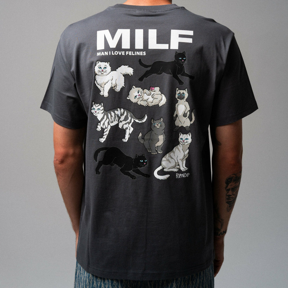 Ripndip Sale | Man I Love Felines Tee (Charcoal)