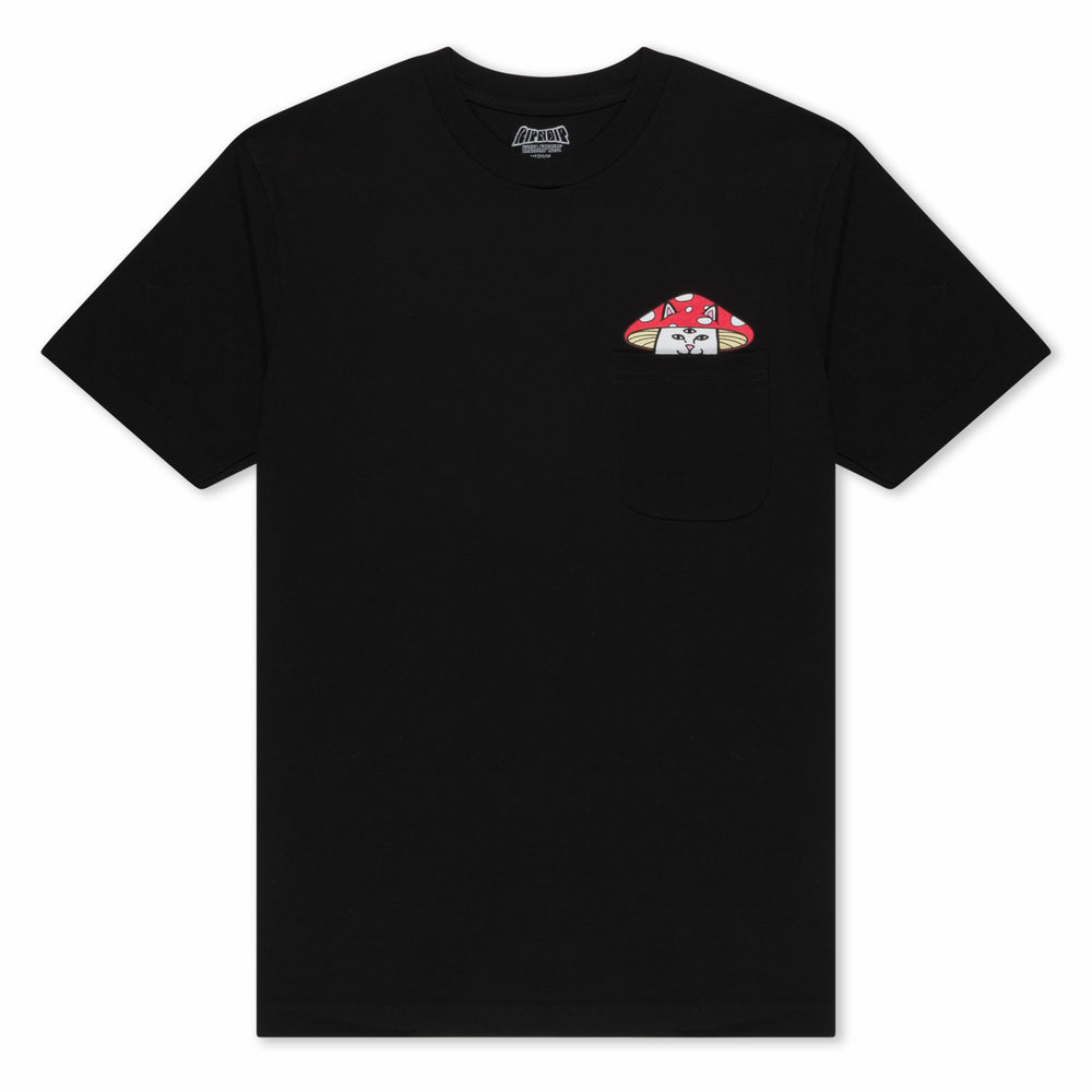 Ripndip Sale | Hemper Enlightened Nermal Pocket Tee (Black)