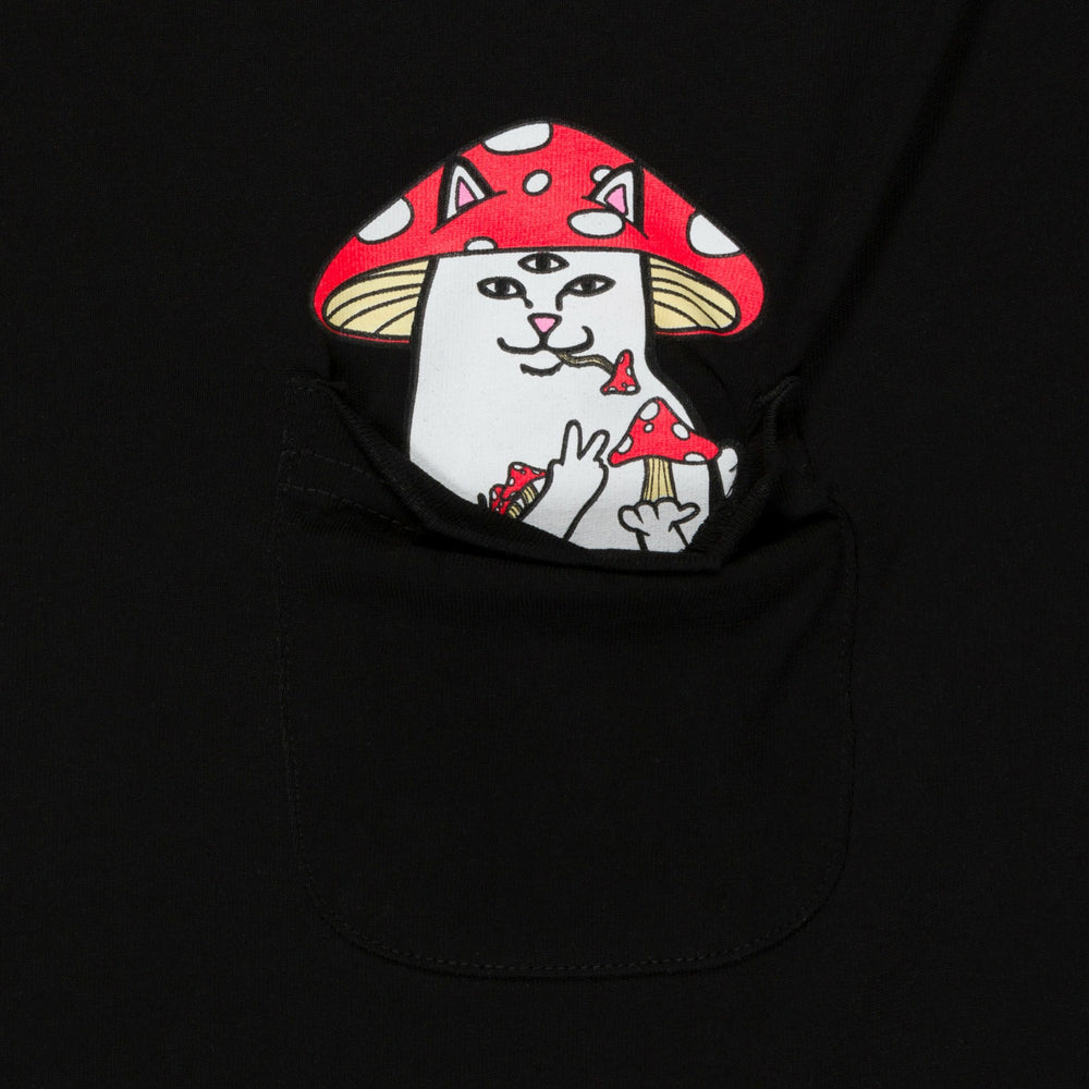 Ripndip Sale | Hemper Enlightened Nermal Pocket Tee (Black)
