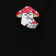 Ripndip Sale | Hemper Enlightened Nermal Pocket Tee (Black)