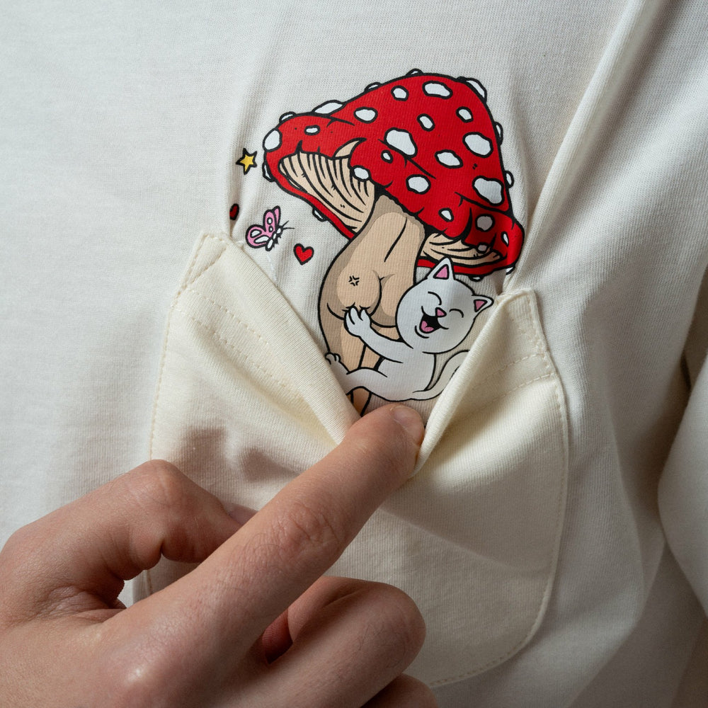 Ripndip New | Funny Fungus Pocket Tee (Bone)