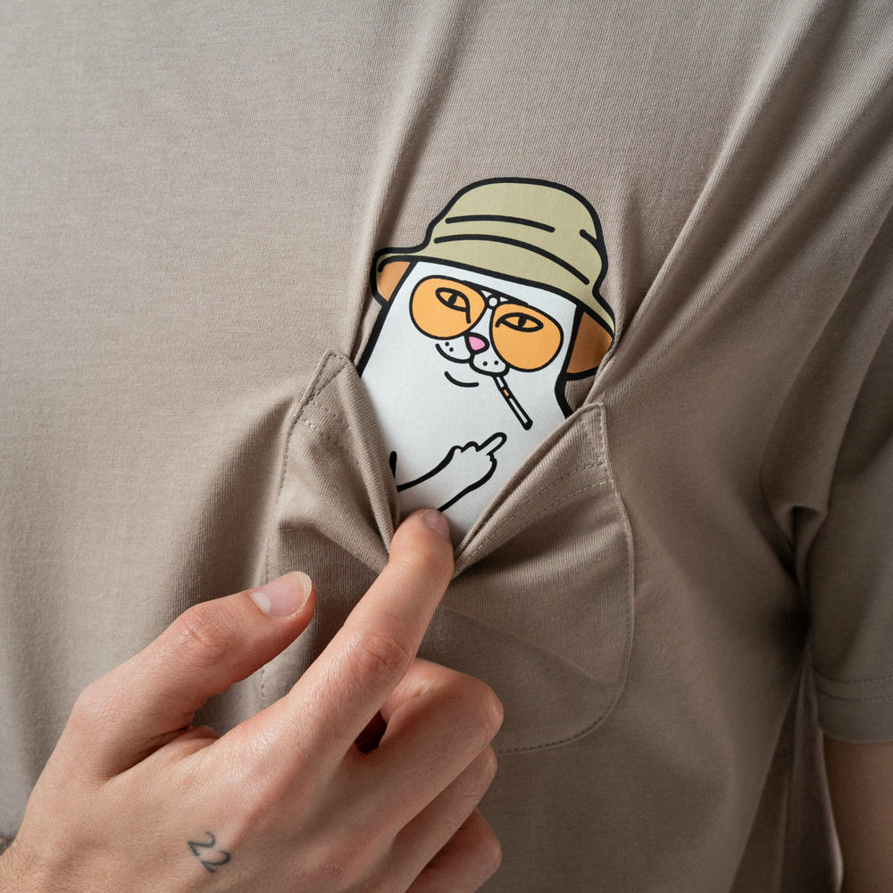 Ripndip Discount | Nermal S Thompson Pocket Tee (Tan)