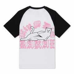 Ripndip Discount | Lakai + Ripndip Raglan Pocket Tee (White/Black)