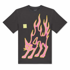 Ripndip Outlets | Lakai + Ripndip Pink Flame Tee (Gray)