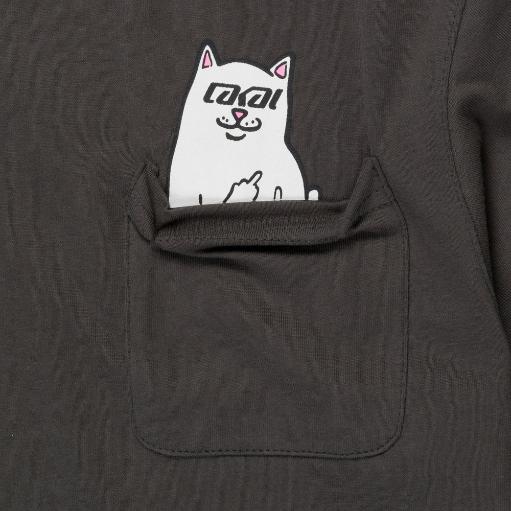 Ripndip Sale | Lakai + Ripndip Lord Nermal Pocket Tee (Dark Gray)