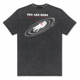 Ripndip Online Shop | You Are Here Tee (Black Vintage Wash)