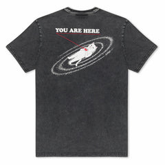 Ripndip Online Shop | You Are Here Tee (Black Vintage Wash)