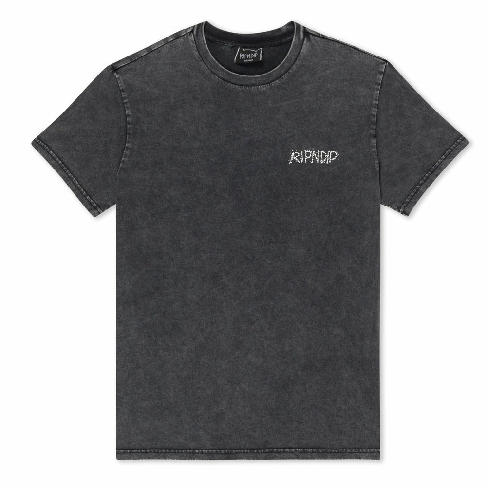 Ripndip Online Shop | You Are Here Tee (Black Vintage Wash)
