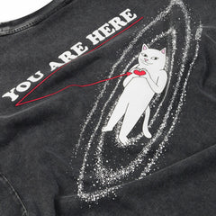 Ripndip Online Shop | You Are Here Tee (Black Vintage Wash)