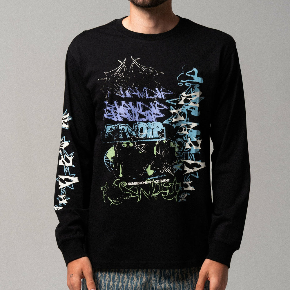Ripndip Outlets | World Wide Madness Long Sleeve (Black)