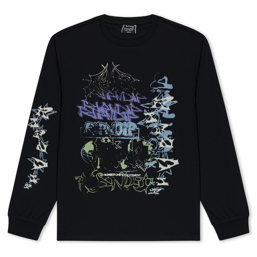 Ripndip Outlets | World Wide Madness Long Sleeve (Black)