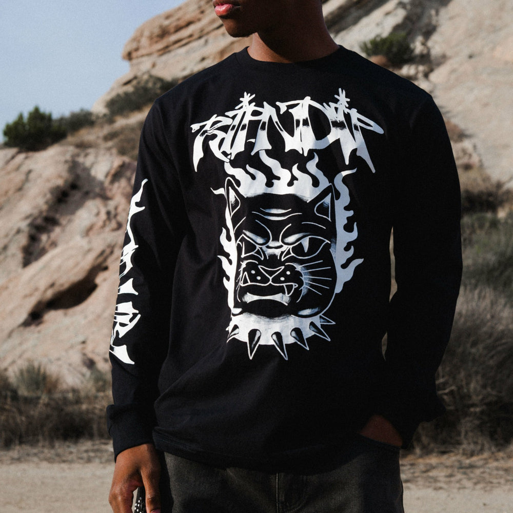 Ripndip Discount | The Happiest Cat LS (Black)