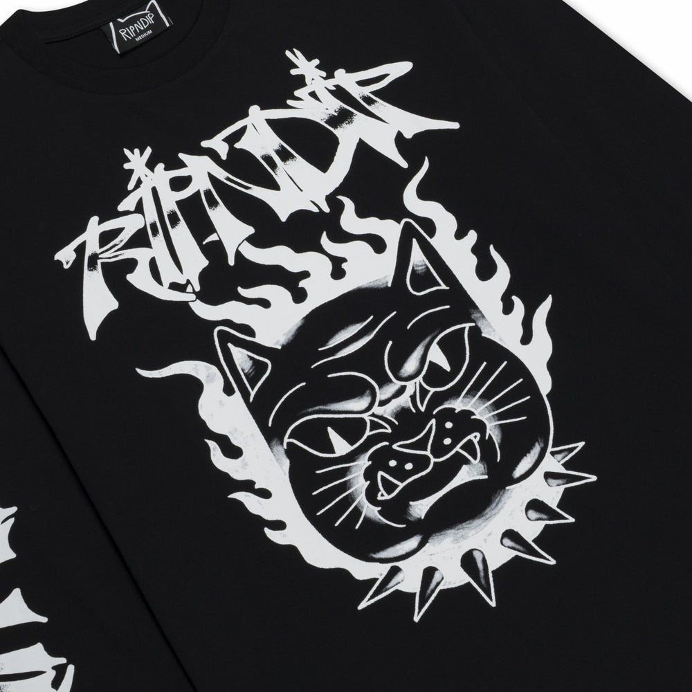 Ripndip Discount | The Happiest Cat LS (Black)
