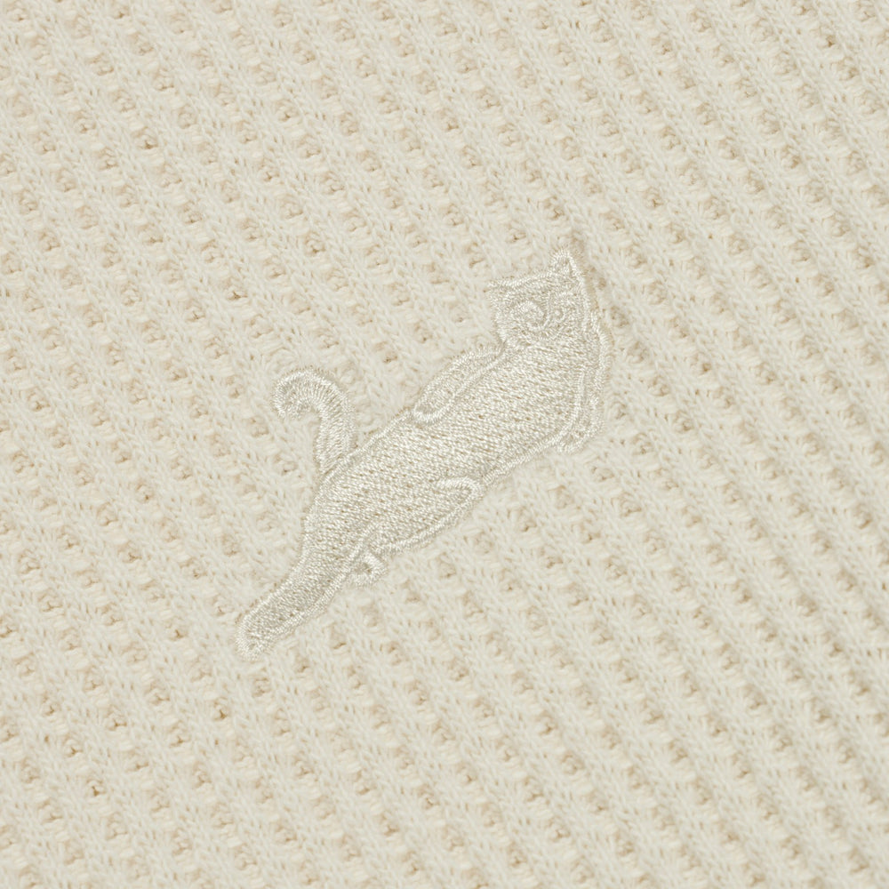 Ripndip Outlets | Castanza Waffle Knit Long Sleeve (Off-White)