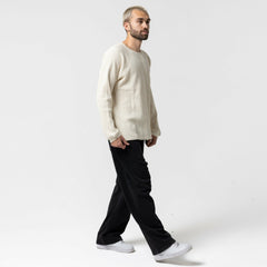 Ripndip Outlets | Castanza Waffle Knit Long Sleeve (Off-White)
