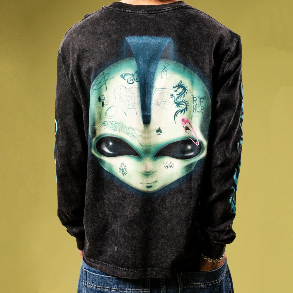 Ripndip Online Shop | Squabble Up Long Sleeve (Black Wash)