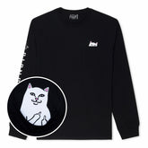 Ripndip New | Lord Nermal Pocket L/S (Black) - Ripndip