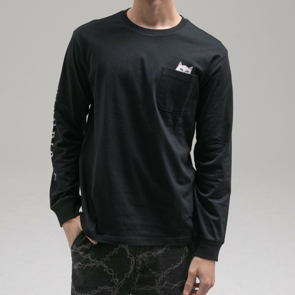 Ripndip New | Lord Nermal Pocket L/S (Black) - Ripndip