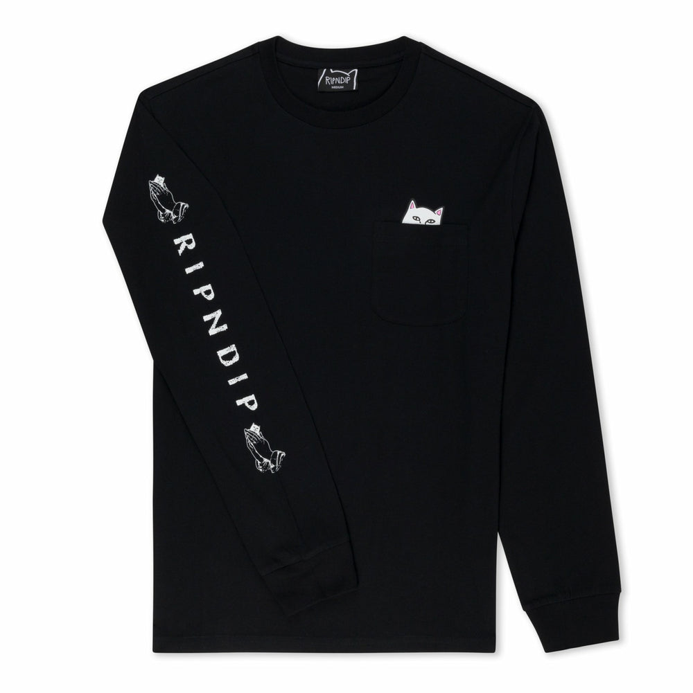 Ripndip New | Lord Nermal Pocket L/S (Black) - Ripndip