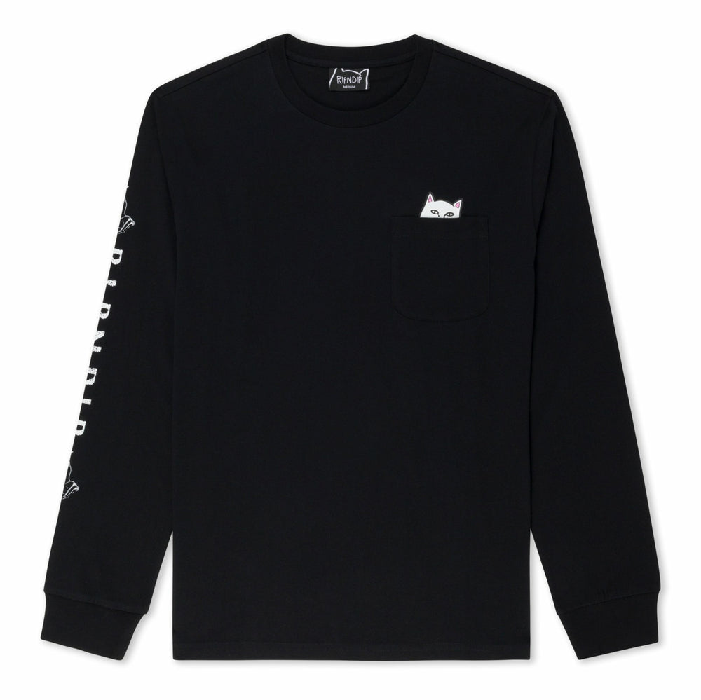 Ripndip New | Lord Nermal Pocket L/S (Black) - Ripndip