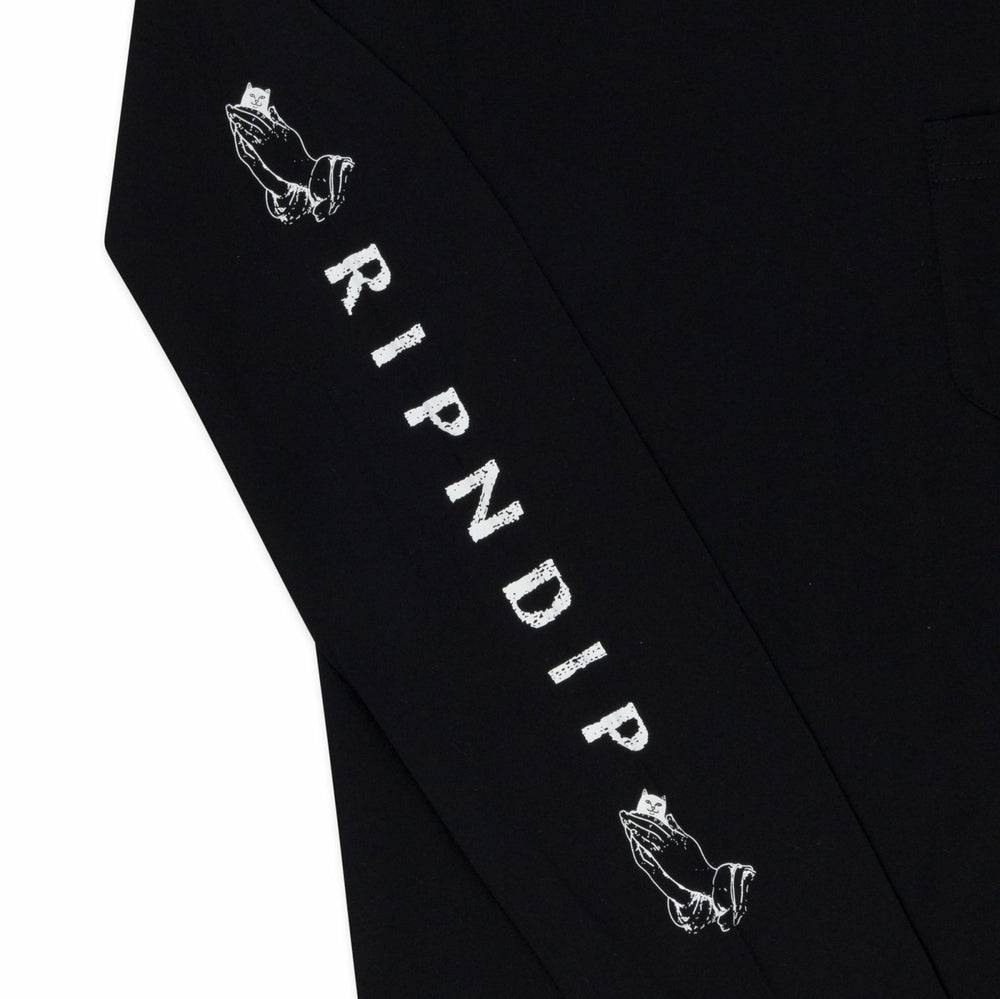 Ripndip New | Lord Nermal Pocket L/S (Black) - Ripndip
