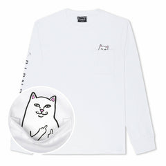 Ripndip For Sale | Lord Nermal L/S Pocket Tee (White)