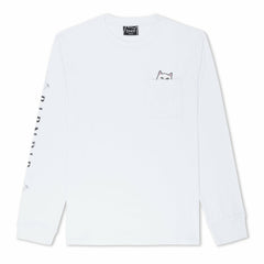 Ripndip For Sale | Lord Nermal L/S Pocket Tee (White)