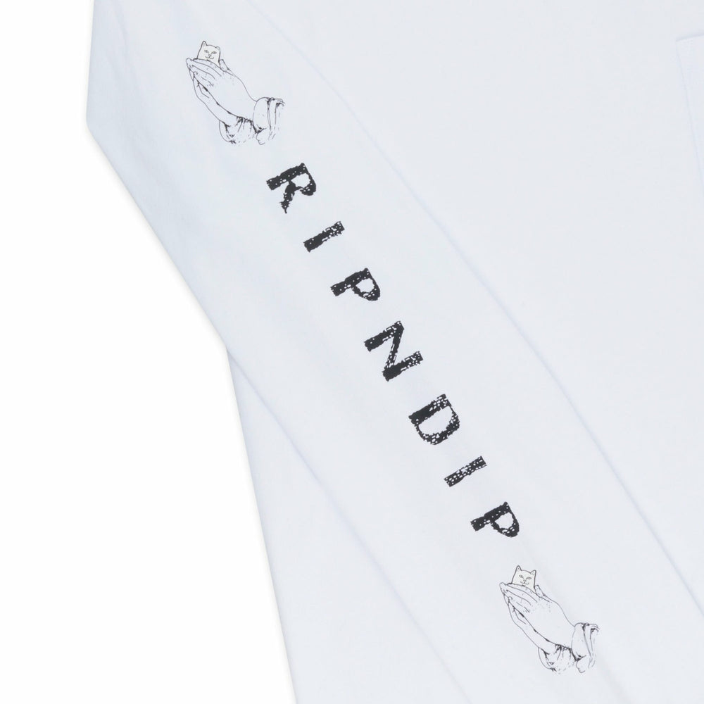 Ripndip For Sale | Lord Nermal L/S Pocket Tee (White)