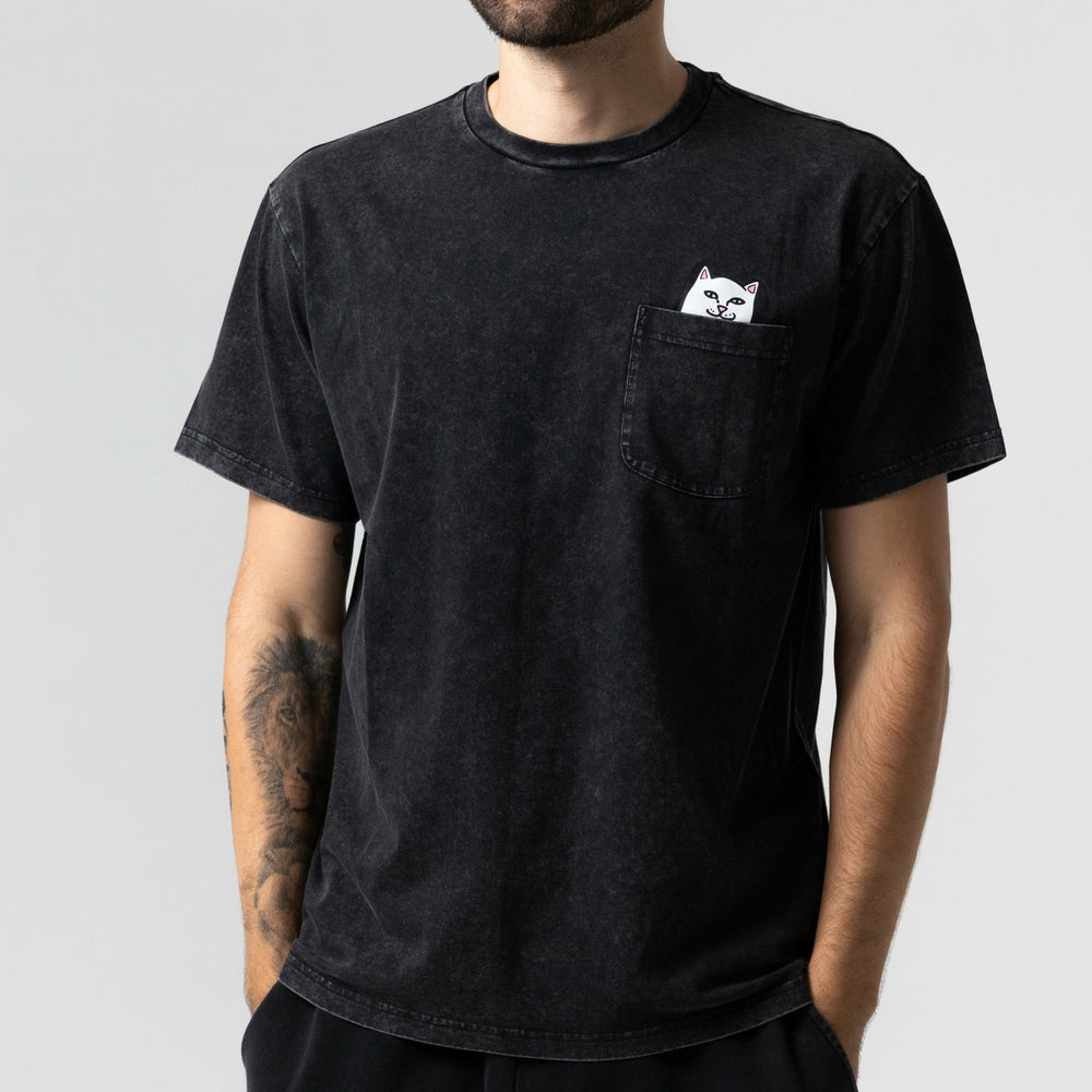 Ripndip Discount | Lord Nermal Pocket Tee (Black Vintage Wash)