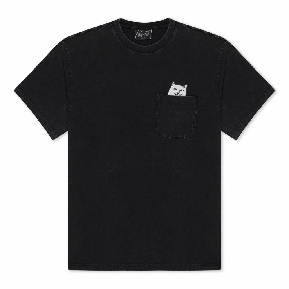 Ripndip Discount | Lord Nermal Pocket Tee (Black Vintage Wash)
