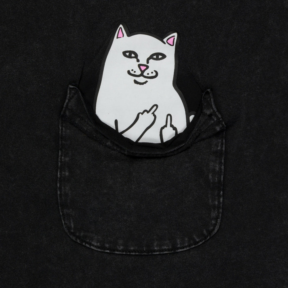 Ripndip Discount | Lord Nermal Pocket Tee (Black Vintage Wash)
