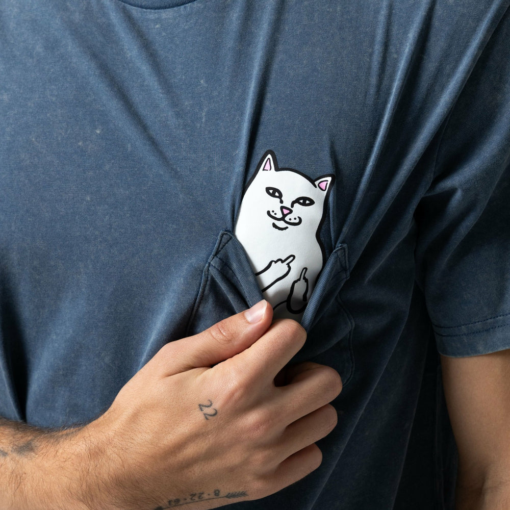 Ripndip New | Lord Nermal Pocket Tee (Dark Slate Vintage Wash)
