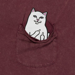 Ripndip For Sale | Lord Nermal Pocket Tee (Burgundy Vintage Wash)