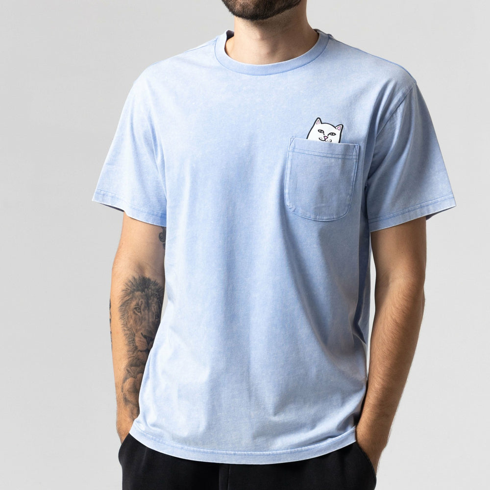 Ripndip Online | Lord Nermal Pocket Tee (Power Blue Vintage Wash)